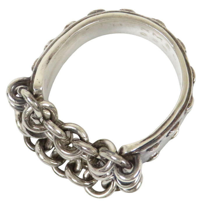 HERMES  
Silver  
Mexico Chain Ring #49