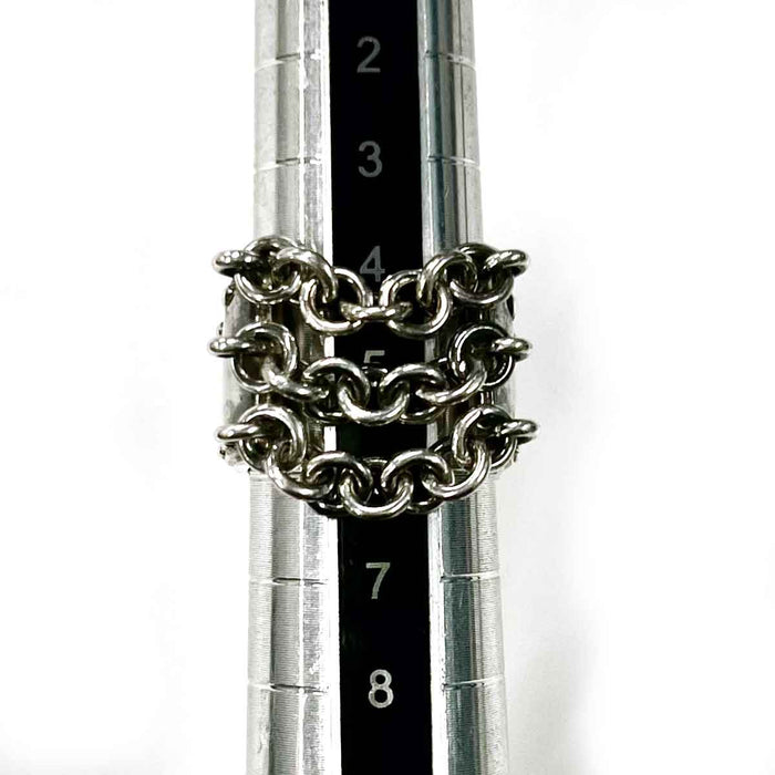HERMES  
Silver  
Mexico Chain Ring #49