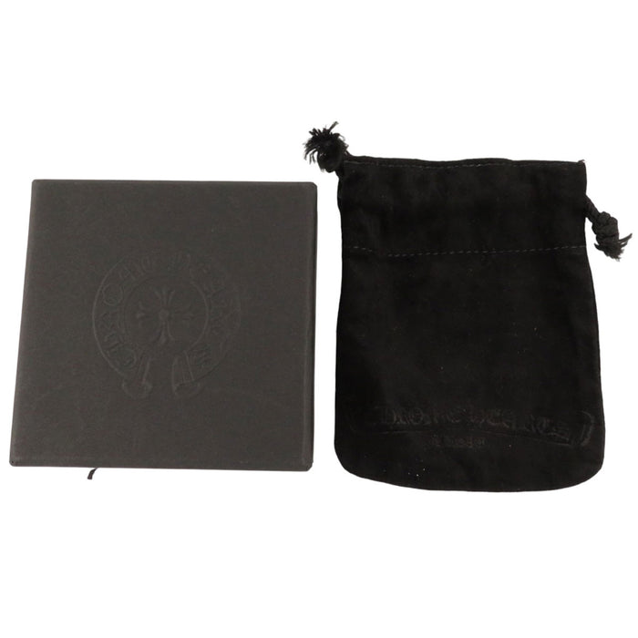 CHROME HEARTS  
22链 铂金宝石 银质  
婴儿花纹十字架 身份证 手链 红宝石 22链