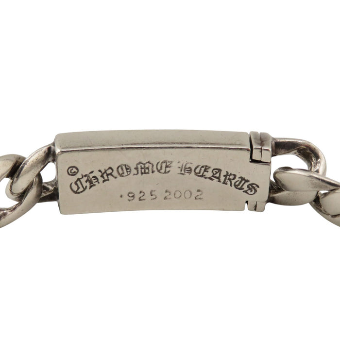 CHROME HEARTS  
22链 铂金宝石 银质  
婴儿花纹十字架 身份证 手链 红宝石 22链