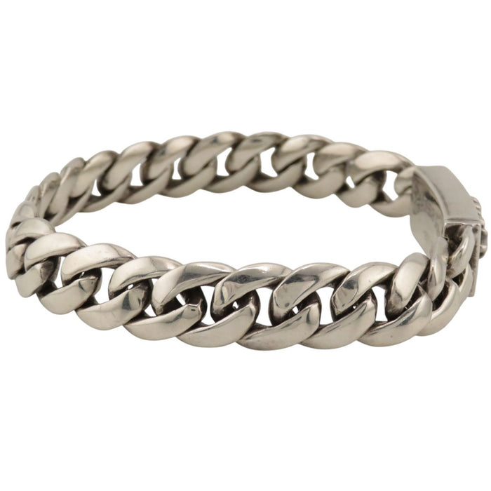 CHROME HEARTS  
22链 铂金宝石 银质  
婴儿花纹十字架 身份证 手链 红宝石 22链