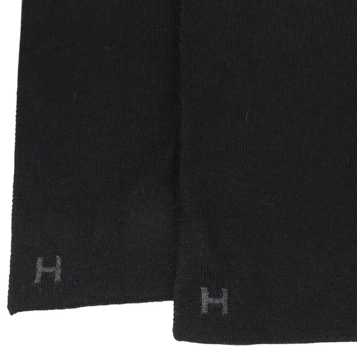 HERMES 
Hロゴ アッシュ カシミヤ シルク リバーシブル 
アレ ルトゥール マフラー