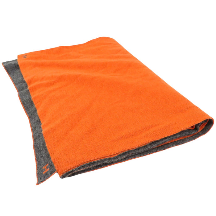 HERMES 
Hロゴ アッシュ カシミヤ シルク リバーシブル 
アレ ルトゥール マフラー