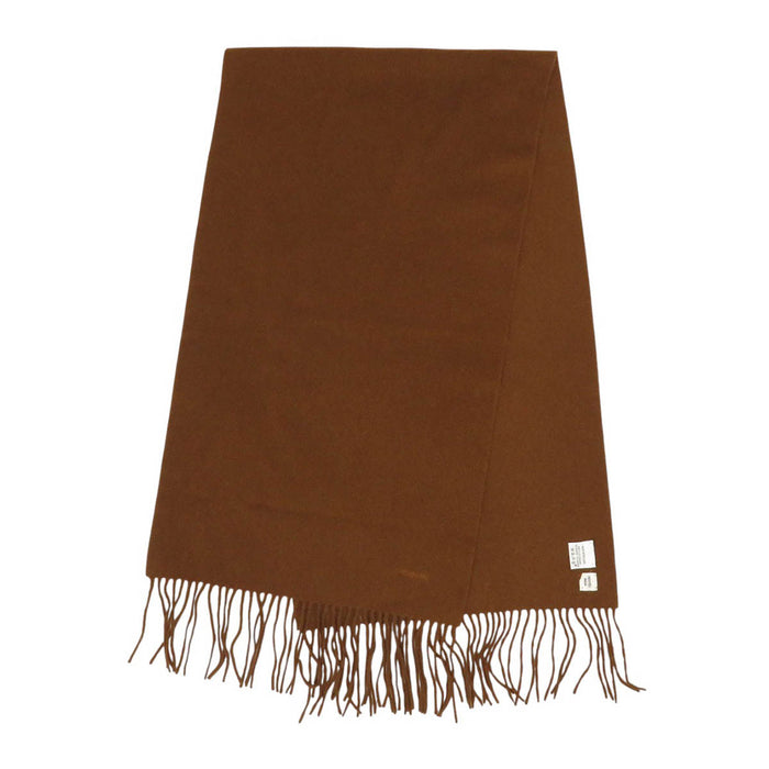 HERMES 
フリンジ 
ロゴ エンブロイダリー カシミヤ マフラー