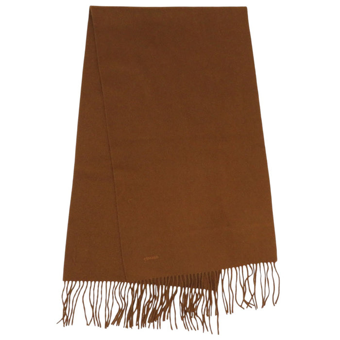 HERMES 
フリンジ 
ロゴ エンブロイダリー カシミヤ マフラー