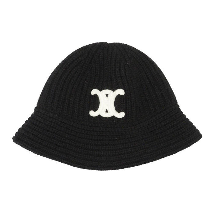 CELINE 
ロゴ ニット 
トリオンフ クロシェ カシミヤ バケットハット