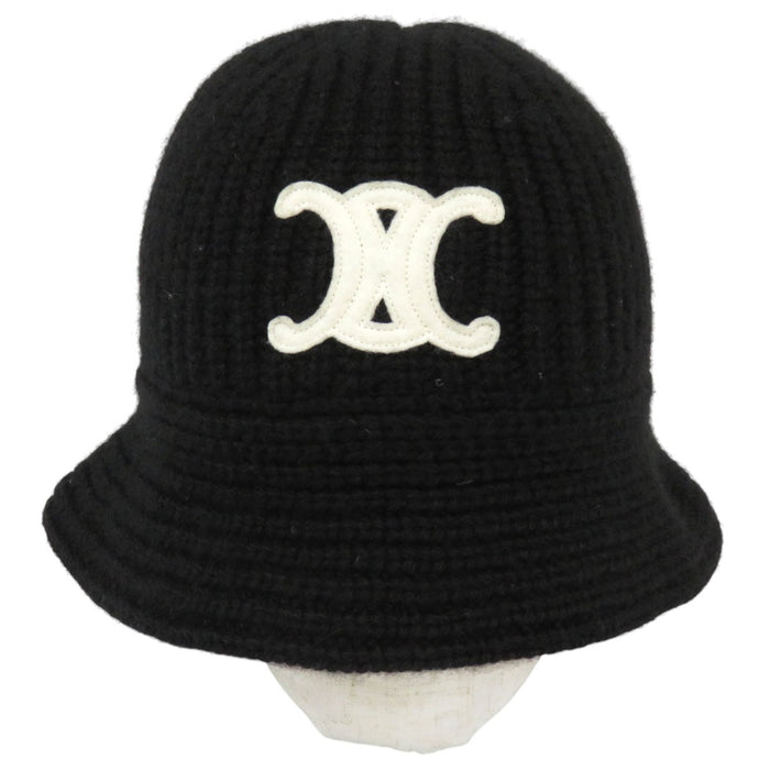 CELINE 
ロゴ ニット 
トリオンフ クロシェ カシミヤ バケットハット