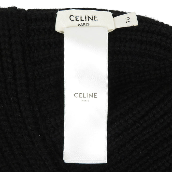 CELINE 
ロゴ ニット 
トリオンフ クロシェ カシミヤ バケットハット