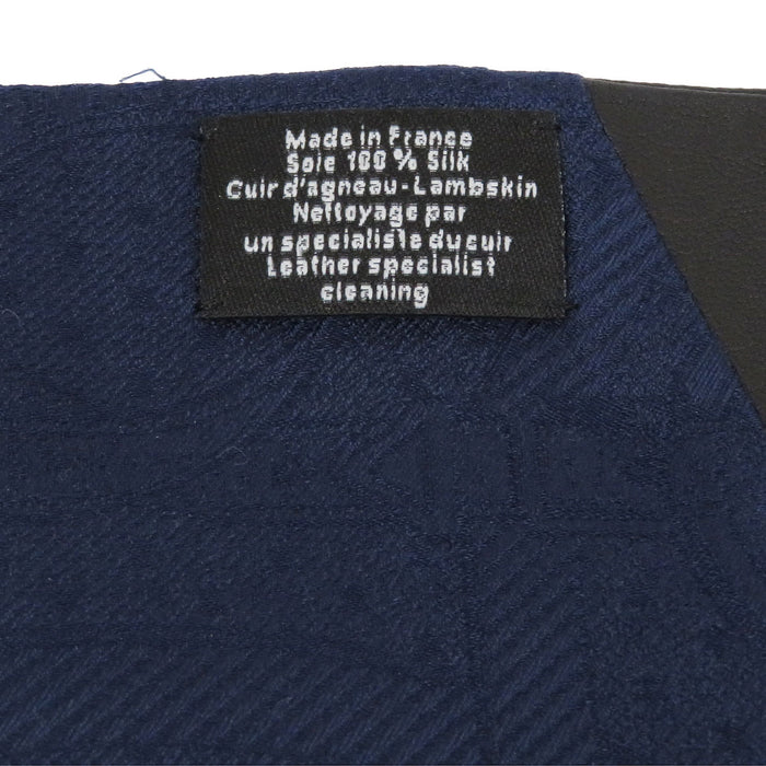 HERMES 
シルク ラムレザー 
マキシ ツイリー スカーフ
