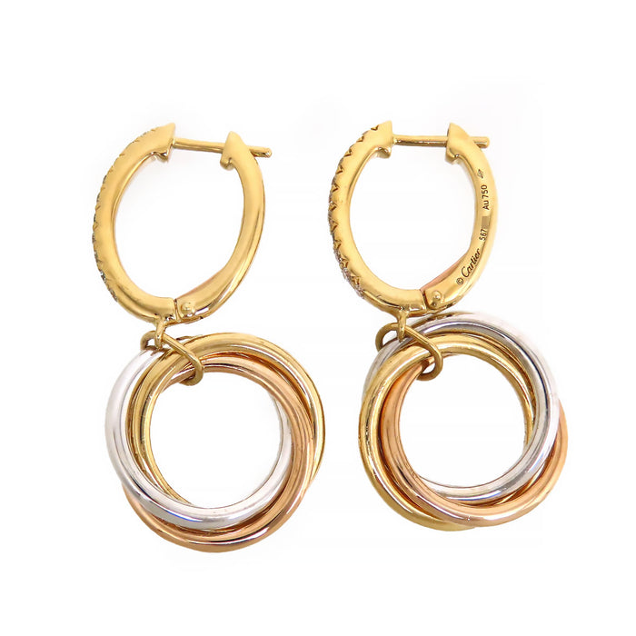 CARTIER 
トリニティ ピアス ダイヤモンド