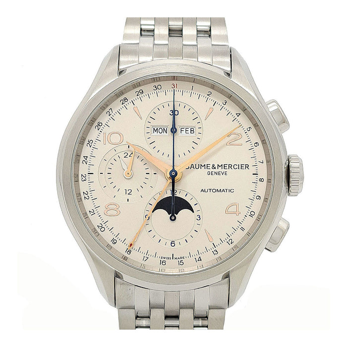Baume & Mercier  
克里夫頓 三重日曆 月相 經整修  
附盒子與保證書