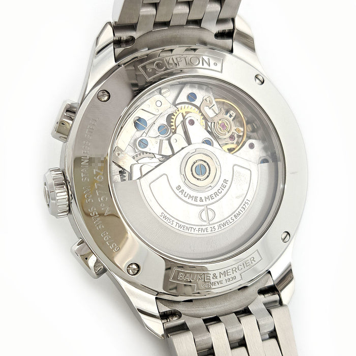 Baume & Mercier  
克里夫頓 三重日曆 月相 經整修  
附盒子與保證書
