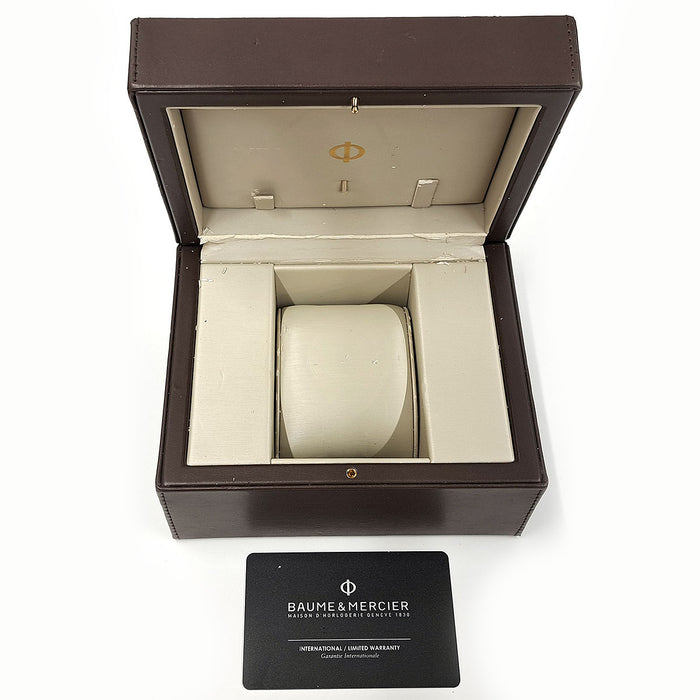 Baume & Mercier 
クリフトン トリプルカレンダー ムーンフェイズ Overhauled 
箱ギャラ付