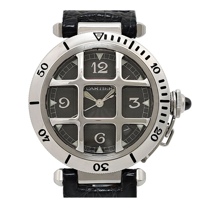 CARTIER 
Pasha N950 Grid 38mm 
With box and certificate