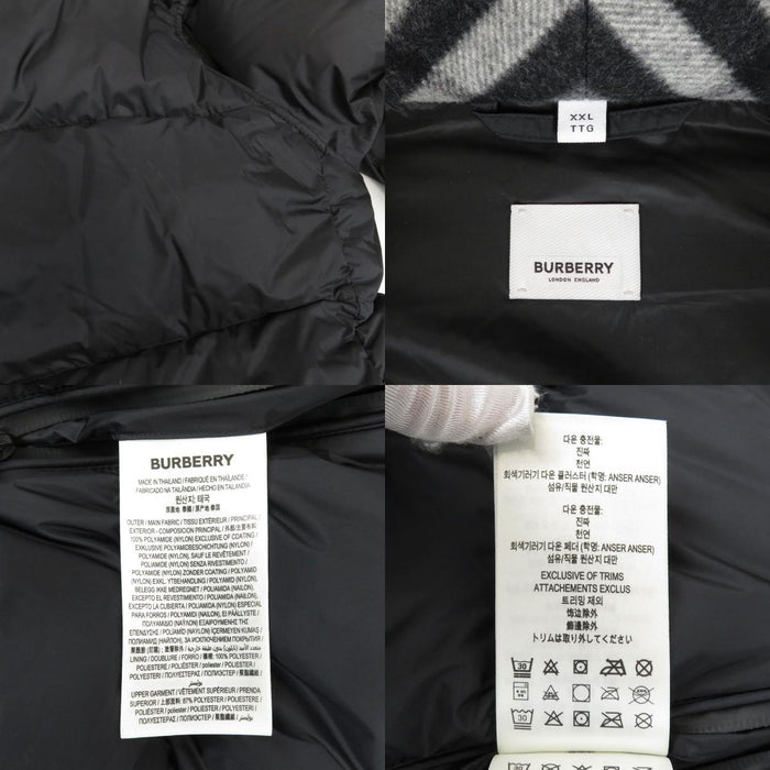 BURBERRY 
ロゴ 2WAY ダウンベスト フード 
デタッチャブルスリーブ フーデッド ダウンジャケット