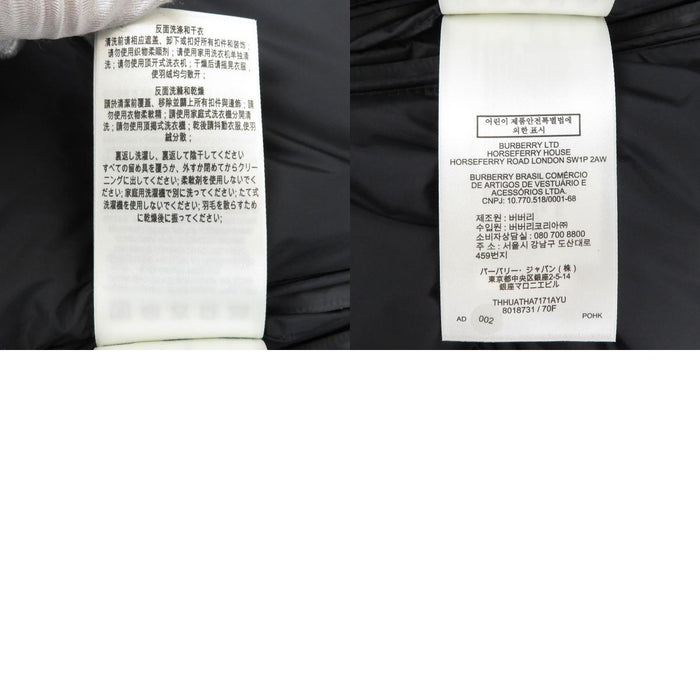 BURBERRY 
ロゴ 2WAY ダウンベスト フード 
デタッチャブルスリーブ フーデッド ダウンジャケット