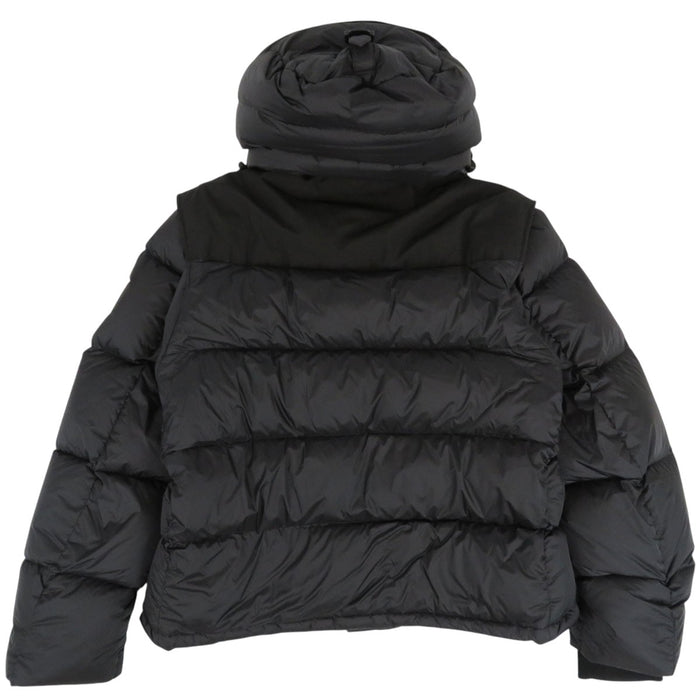 BURBERRY 
ロゴ 2WAY ダウンベスト フード 
デタッチャブルスリーブ フーデッド ダウンジャケット