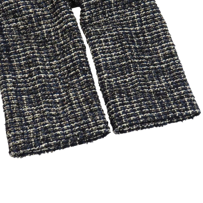 CHANEL 
ビジュー 
ツイード ノーカラー ジャケット