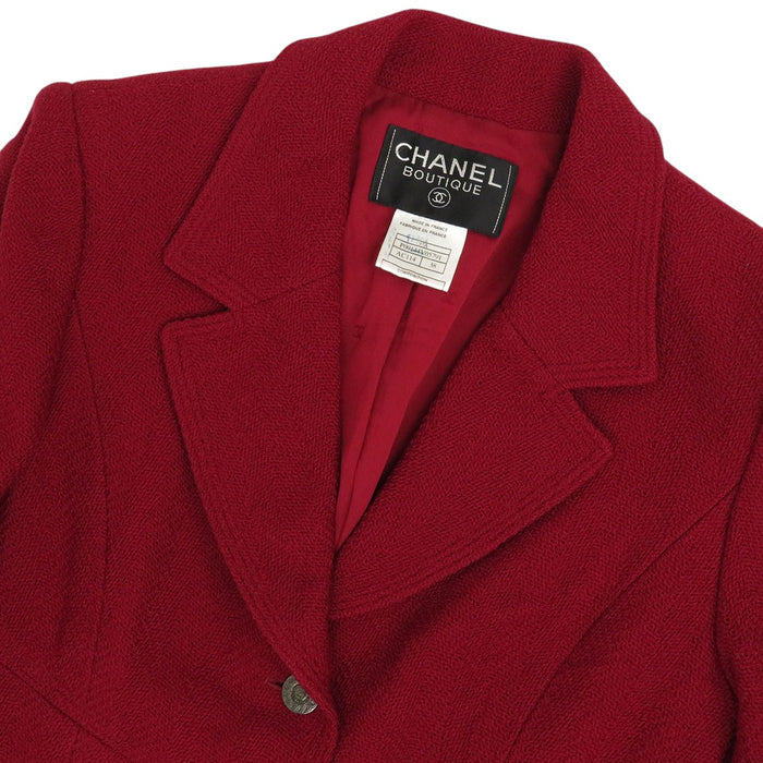 CHANEL 
97A ヴィンテージ COCO CC ココボタン ウール 
ココマーク ツイード テーラードジャケット