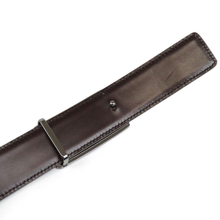 GUCCI  
Leather Logo Silver-Colored Metal  
Square G Buckle Belt