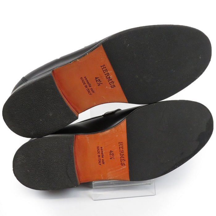 HERMES 
ケリー バックル ローファー ブラックカラーメタル レザー 
デスタン モカシン HERMES -Authentic Pre-owned モカシン by TS Trading Co., Ltd.