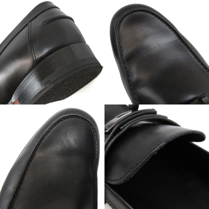 HERMES 
ケリー バックル ローファー ブラックカラーメタル レザー 
デスタン モカシン HERMES -Authentic Pre-owned モカシン by TS Trading Co., Ltd.