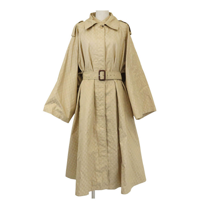 GUCCI 
総柄 オーバーシルエット Aライン 
GG柄 ワイドスリーブ トレンチコート