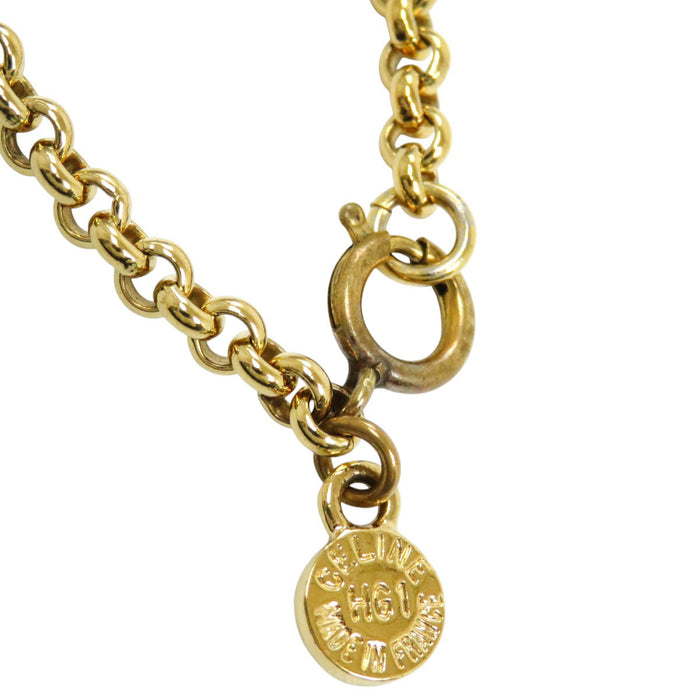 CELINE  
Logo Horsebit  
Horseshoe Necklace