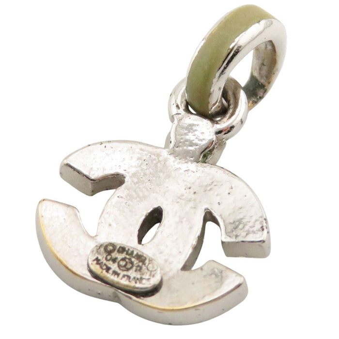 CHANEL 
COCO CC Logo Rhinestone 04P 
Coco Mark Pendant Top