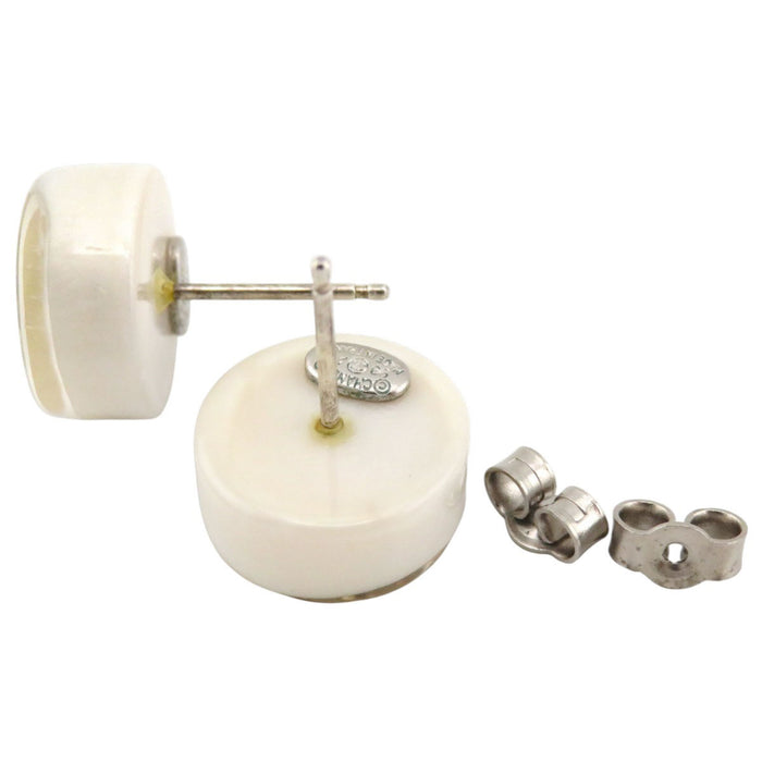 CHANEL 
COCO CC Logo Silver-Colored Metal 99A 
Coco Mark Vintage Round Earrings