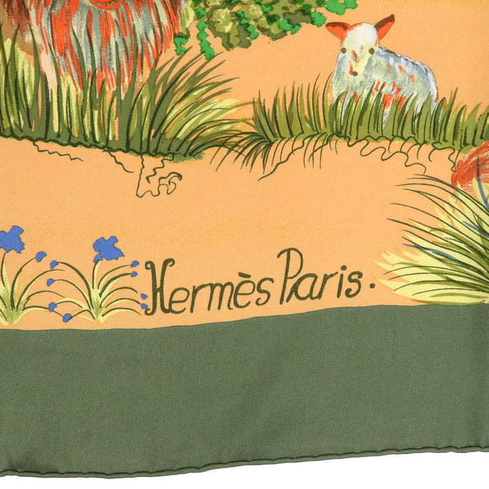 HERMES 
大判 シルク アニマル 
カレ 90 Nuba Mountain ヌバマウンテン