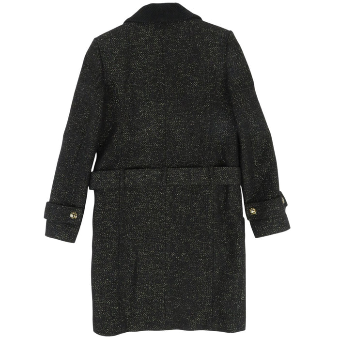 CHANEL 
COCO CC ココボタン ロゴ ウール 
ココマーク ベルト付き コート