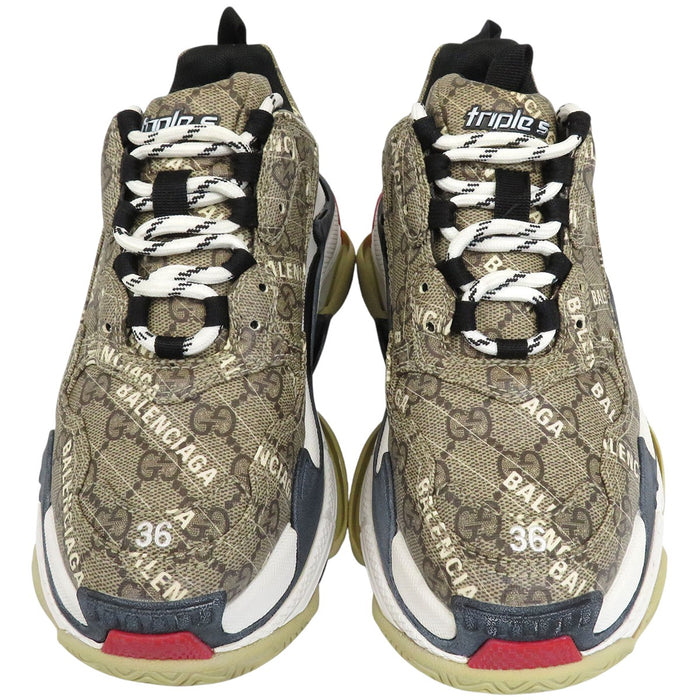 BALENCIAGA 
Triple S The Hacker Project Logo All-over Embroidery Low-top 
GUCCI Collaboration The Hacker Project Triple S Sneakers