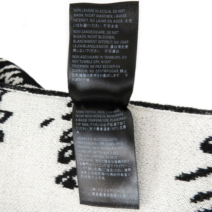 BALENCIAGA 
総柄 ウール 
スクリブル ジャガード ロゴ オーバーサイズ ニット