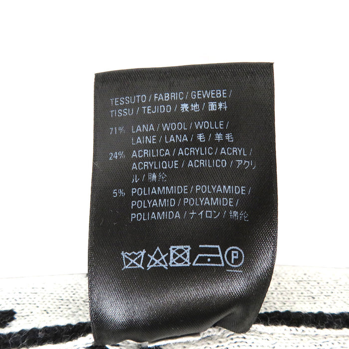 BALENCIAGA 
総柄 ウール 
スクリブル ジャガード ロゴ オーバーサイズ ニット