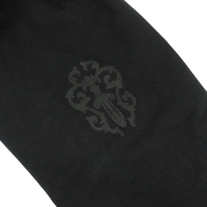 CHROME HEARTS 
CH CEM CRS Etichetta a rotolo Felpa con cappuccio 
Croce del cimitero Zip a pugnale Felpa con cerniera