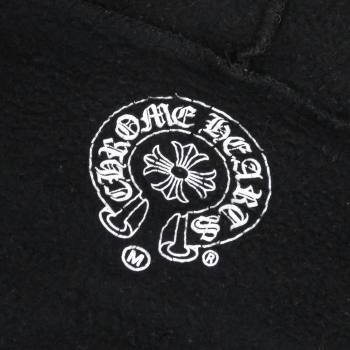 CHROME HEARTS 
CH CEM CRS Scroll Label Sweat Hoodie 
Cemetery Cross Dagger Zip Zip-Up Parka