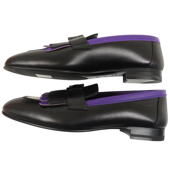 HERMES 
レザー H アッシュ ロゴ 
モカシン ロワイヤル