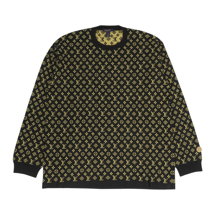 LOUIS VUITTON 
LV シルク ナイロン オーバーサイズ 
モノグラム ニット