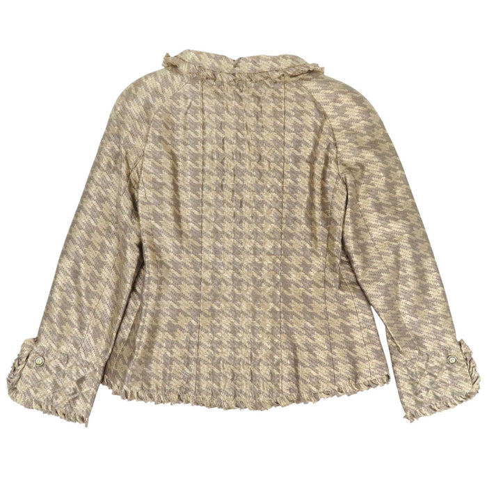 CHANEL 
05A COCO CC ココボタン ロゴ 
ココマーク ワッフル トリム シルク ジャケット