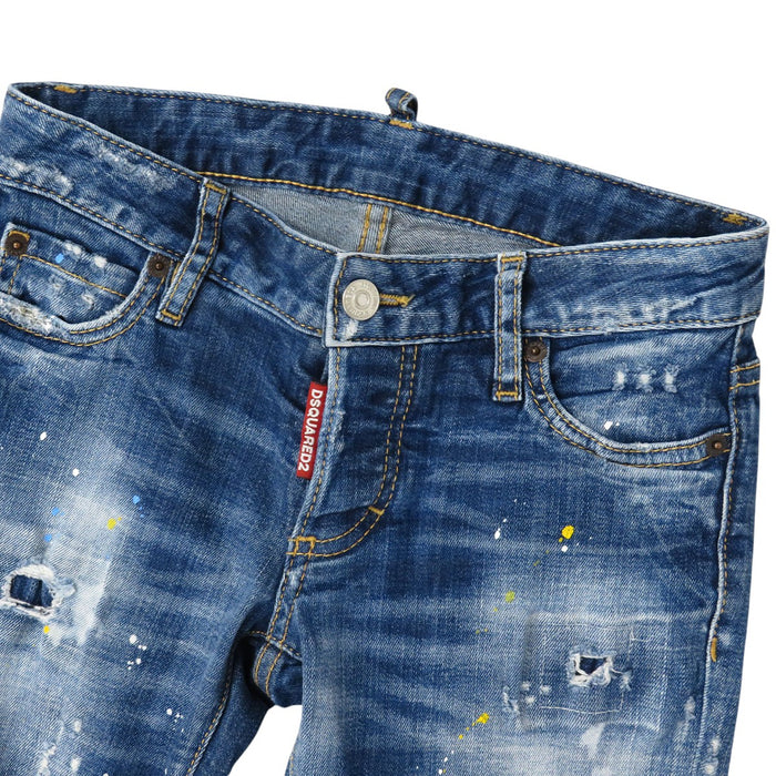 DSQUARED2 
ダメージ加工 ペイント スキニー 
SKATER スケーター デニムパンツ