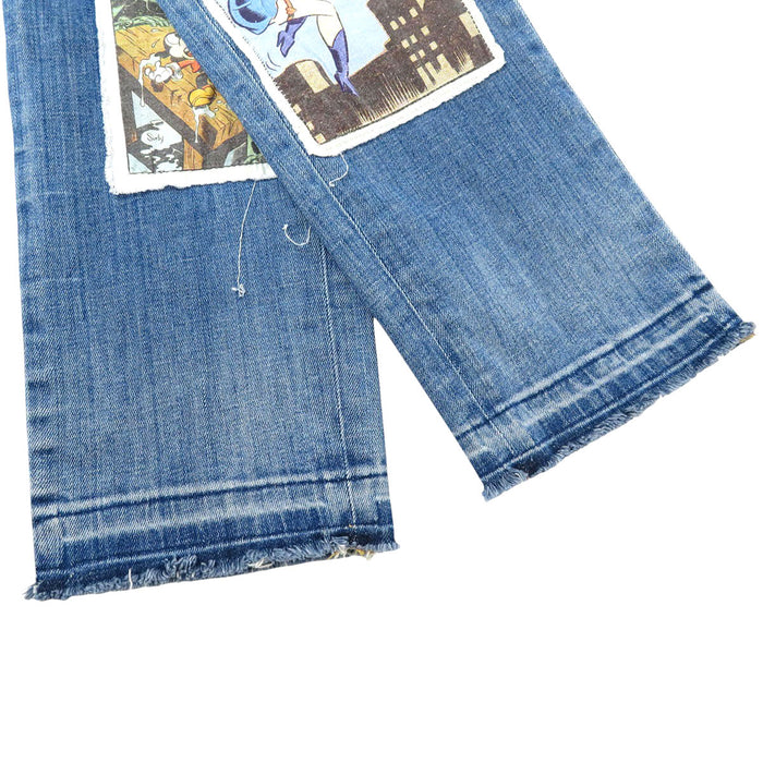 DSQUARED2 
ベティブープ パッチワーク ダメージ加工 
Betty Boop ウォッシュ ファイブポケット ジーンズ