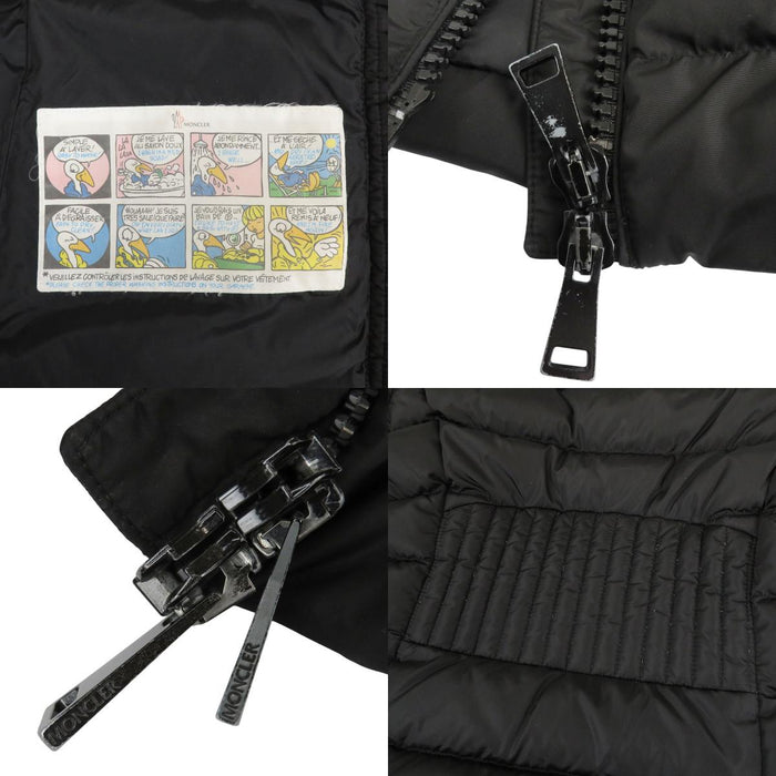 MONCLER 
ロゴワッペン ダブルジップ レザー切替 
TALEVE タレヴ ダウンジャケット