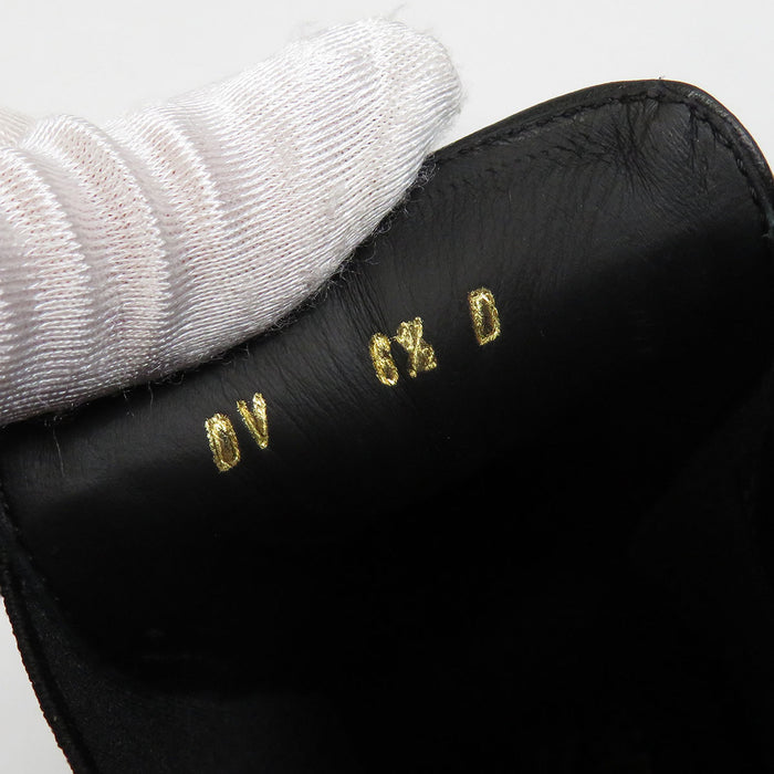 Salvatore Ferragamo 
ロゴ ゴールドカラー金具 リボン レザー 
ヴァラ ショートブーツ