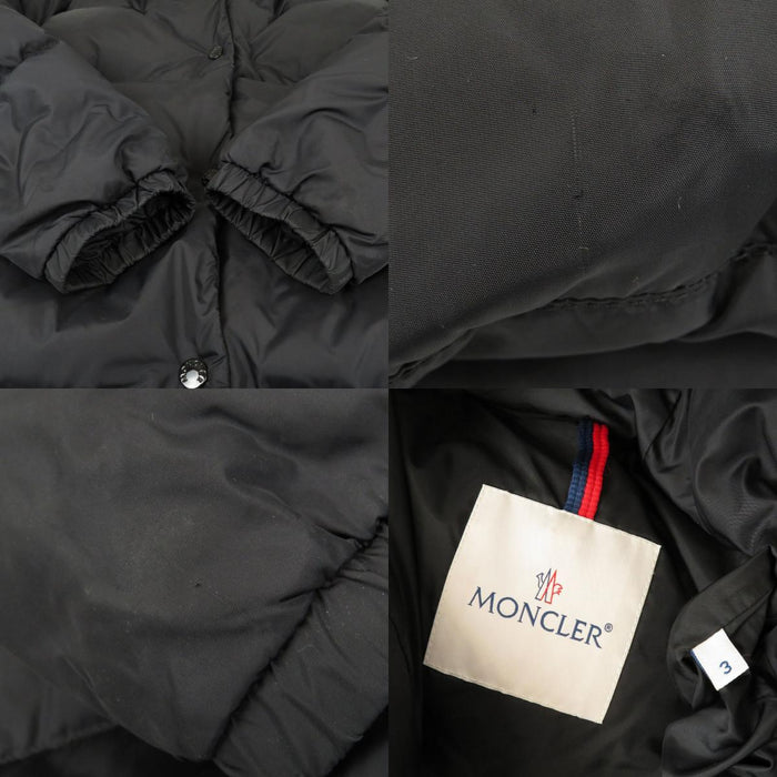MONCLER 
ロゴワッペン フード ボタン 
BURGAUX ブルゴー ダウンジャケット