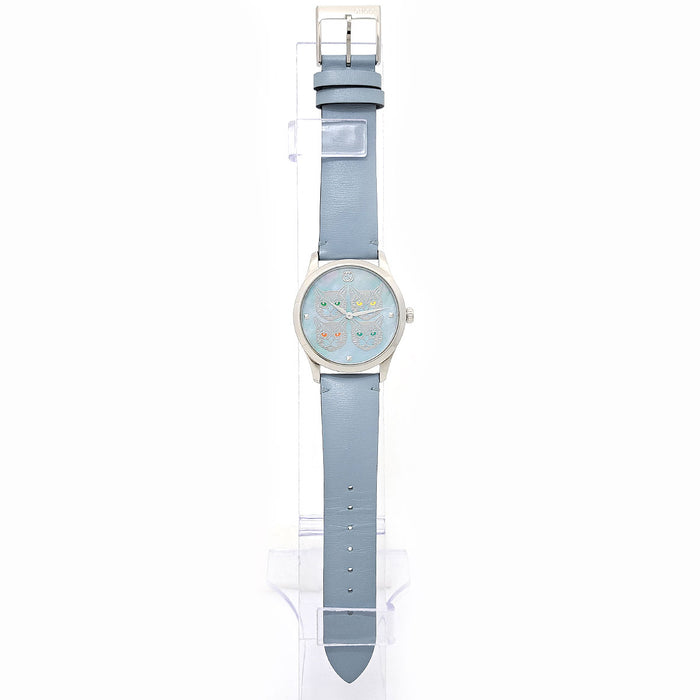 GUCCI 
Gタイムレス キャット ブルーシェル 
箱ギャラ付