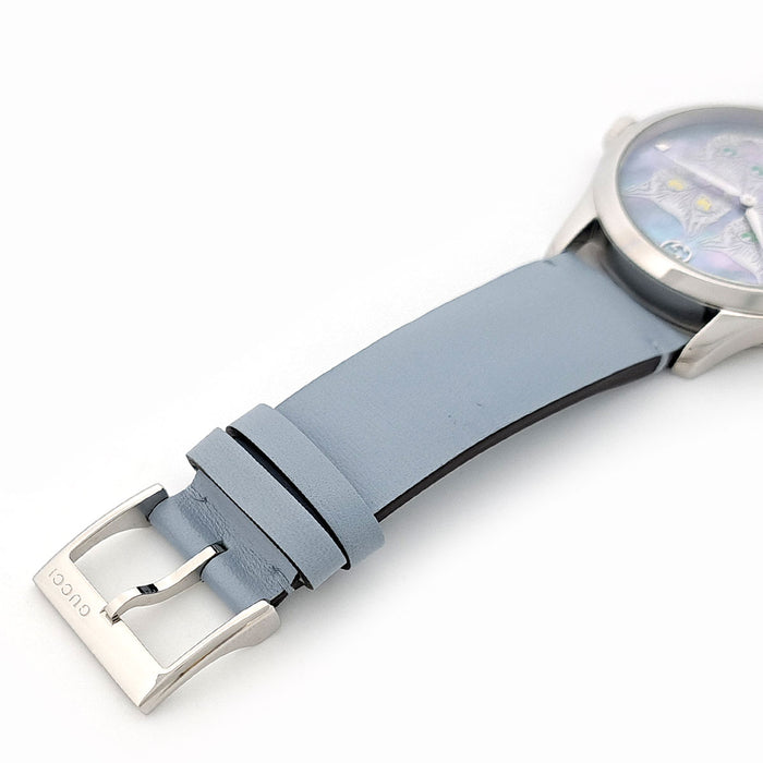 GUCCI 
Gタイムレス キャット ブルーシェル 
箱ギャラ付