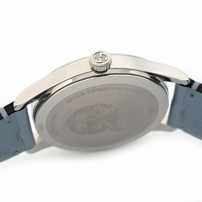 GUCCI 
Gタイムレス キャット ブルーシェル 
箱ギャラ付