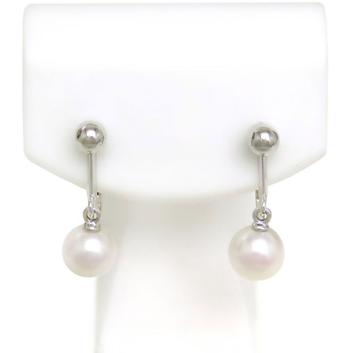 TASAKI 
Ensemble collier long en perles Akoya et boucles d'oreilles