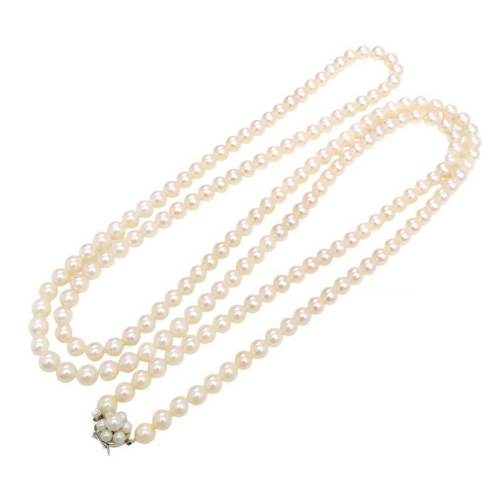 TASAKI 
アコヤ パール ロングネックレス イヤリング セット